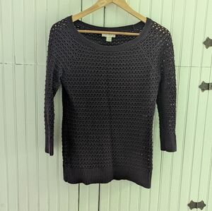 LOFT Women's Dark Knit Sweater